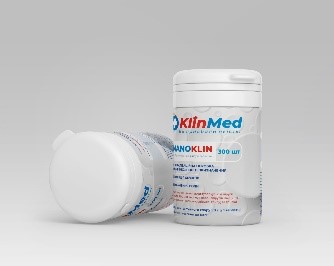 Засіб дезінфекційний «КЛІНМЕД НАНОКЛІН» шипуча хлорна таблетка банка 1кг